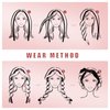 Fitifun Hair Curlers-61" Extra Long No Heat Curling Headband Hair Curlers to Sleep In, Heatless Hair Curlers for Long Hair Soft Velour Overnight Hair Curlers Heatless Curling Set(Red)