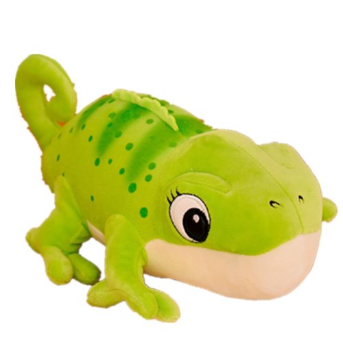 OUKEYI Cute Chameleon Stuffed Animal,Chameleon Plush Doll Green Chameleon Toy Soft Stuffed Chameleon Toy Animal Body Pillow, 11.8 Inches