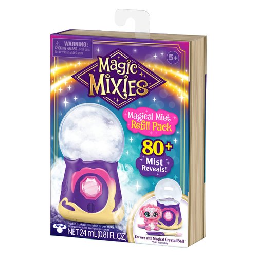 Magic Mixies - Magical Mist and Spells Refill Pack for Magical Crystal Ball, includes 2 Bottles (Vial), Instruction Manual, Vegetable Glycerin