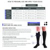 Truform Compression Socks, 20-30 mmHg, Men's Dress Socks, Knee High Over Calf Length, Tan, Medium,1944TN-M