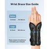 SAKIMA Wrist Brace for Carpal Tunnel - Adjustable Knob Hand Brace Night Support, Fits Left & Right Hand, Provide Maximum Wrist Support for Men and Women for Tendonitis Arthritis Sprains (5.5-8 inch)