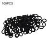 100Pcs Black Hair Band Korean Style High Elastic Hair Ties Candy Color, Elastics and Ties, Bun and Crown Shapers