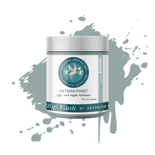 Daydream Apothecary Premium Chalk and Clay Paint for Furniture, Interior Paint for Home Décor, Paint for Wood DIY Projects, Matte Light-Slate Grey Chalk Style Paint for Artists and Crafters -8oz