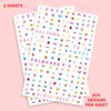 xo, Fetti Kids Nail Stickers - 816 Decals | Birthday Girl Party Favors, DIY Home Activity, Gift, Cute Nail Transfer, Groovy, Princess, Girl Power, Easter Basket