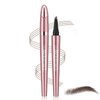 3D Eyebrow Pencil, 4 Tip Microblading Eyebrow Pencil, 24 Hours Smudge Proof Brow Pen, Brow Pen Makeup Natural Fine Stroke, Waterproof Eyebrow Pencil for Women (Dark Brown) - 1 Pack