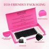Eyelash Extensions 0.05mm Thickness Volume Lash Extensions D Curl Lashes Mix 13-20mm Pestañas Pelo a Pelo Matte Black Volume Lashes Soft Lash Trays Individual Lashes Professional Use(0.05-D,13-20mm)