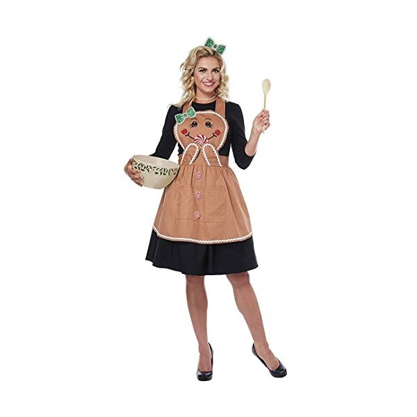 California Costumes Women's Gingerbread Apron - Adult Costume Adult Costume, -Tan, One Size