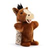 DEMDACO Animalcraft Black and Brown 11 Inch Stuffed Plush Puppet Polka The Appaloosa Horse