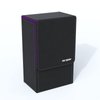 Boltquan Black Tarot Card Holder with Purple Interior; Fold Top Box Case Magnetic Lid Closure; Fits Rider Waite Deck; Measures Standard Size 5.39 x 3.38 2 In (137*86*51mm) (Purple) (TRC01)