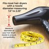 SnozzlePro Universal Hair Dryer Attachment Concentrator Nozzle Replacement and Silicone Nozzle Adapter - Fits Most Blow Dryer Nozzle Diameters from 1.5” to 2.25” (Bundle, 2 Items)