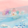 GAFATORY Mermaid Tiara for Women Adult Crown Fishtail Tiaras Starfish Pearl Tiara Ocean Theme Halloween Custome Pink Purple Crown for Mermaid Party Decorations
