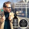 Striking Viking Beard Oil and Balm - Leave in Beard Conditioner - Tames, Styles, Softens, and Moisturizes Beards and Mustache - Made with All Natural and Organic Argan and Jojobo Oils, Vanilla
