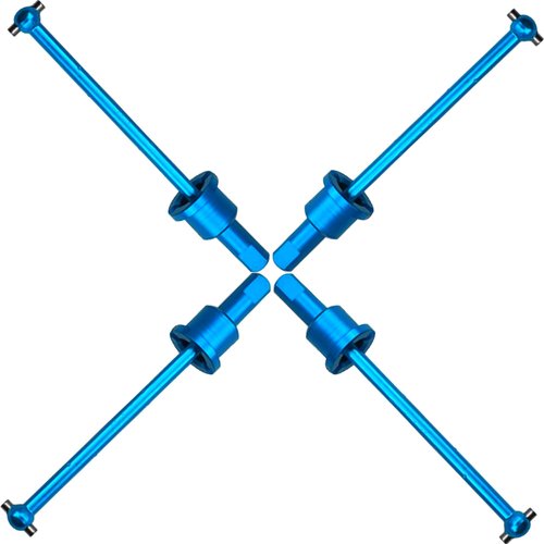 ShareGoo Aluminum Differential Cup Diff Joint & Dogbone Compatible with Wltoys A959 A969 A979 K929 1/18 RC Car (Blue)