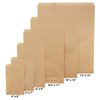 CuteBox 100pc Flat Paper Natural Kraft (4" x 6") Merchandise Gift Bags With No Gusset for Shopping, Retail, Sales, Events, Party Favors, Holidays, Weddings, Birthdays
