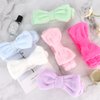 Ondder Skincare Spa Makeup Headband for Washing Face Terry Cloth Face Wash Headband Head Band for Skin Care Soft Make Up Headbands Bow Hair Band for Women Girls Spa Hair Accessories for Spa Party