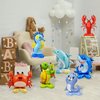 7 Pcs Sea Animal Balloons - Standing Sea Turtle Seahorse Dolphin Shark Crab Lobster Sea Lion Foil Balloons Sea Creature Ocean Balloons for Under The Sea Ocean Themed Party Decorations