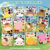 Ozepao 36 Pcs Farm Animals Make-A-Face Sticker Sheets | Mix & Match Your Own Farm Animal Stickers for Kids Ages 2-6 | Farm Animal Party Supplies, Birthday Decorations, Crafts & Activities