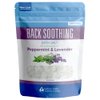 Back Soothing Bath Salt 32 Ounces Epsom Salt with Natural Bergamot, Lavender, Eucalyptus and Peppermint Essential Oils Plus Vitamin C in BPA Free Pouch with Easy Press-Lock Seal