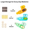 Daviky Monthly AM/PM Pill Organizer - 30 Day, 2 Times a Day Pill Box to Hold Vitamins, Supplements and Medications