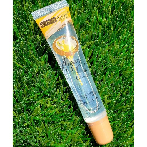 GenericArgan Oil Lip Gloss by Beauty Treats Infused with Soothing Argan Oil Extracts and Moisturizing Vitamin-E, .63oz, CLEAR, None, Composite Tube, .63 Ounce under 5 Inch in length