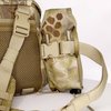 Alaska Guide Creations in-line Camo Accessory Pouch | Adapter GPS Radio Holder | One Size Fits Most Walkie Talkie Pack (Coyote Brown)