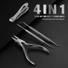 FERYES 4PCS Ingrown Toenail Kit – Toenail Clippers for Thick and Ingrown Toenails, Toe Nail Clipper with Thick Toenail File and Toenail Lifter - Complete Toenail Care Set for Men and Women