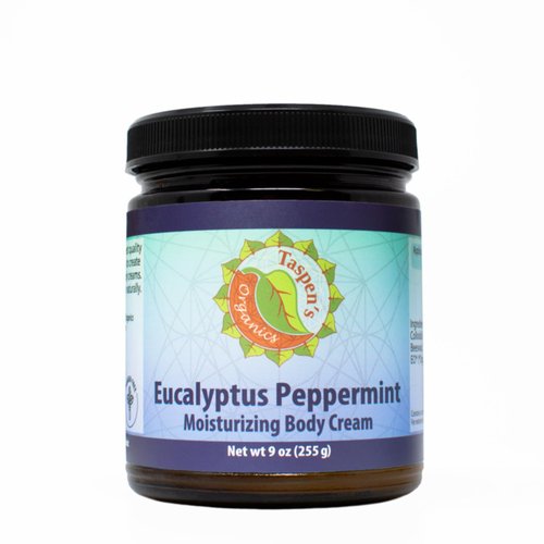 Taspen's Organics Shea, Cocoa & Coconut Oil Infused - Deep Hydration & Nourishment - Lotion for Dry Skin - Long-Lasting Moisturizer for Women & Men- Vegan & Cruelty-Free (4oz Eucalyptus Peppermint)