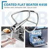 Flat Beater K45B Kitchen Mixer Aid Paddle Stainless Steel for 4.5 Quart Stainless Steel Bowl,Tilt-Head Stand Mixer Beater 1-year warranty
