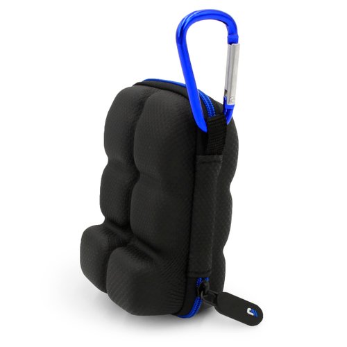 CASEMATIX Asthma Inhaler Holder Case Fits Two Standard Rescue Inhalers With Lanyard and Clip On Keychain Carabiner, Includes Asthma Case Only