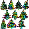 Motipuns 80 Pcs Christmas Tree Scratch Cards Christmas Party Supplies Rainbow Christmas Tree Ornament Crafts Paper for Winter Xmas Home Classroom DIY Activities