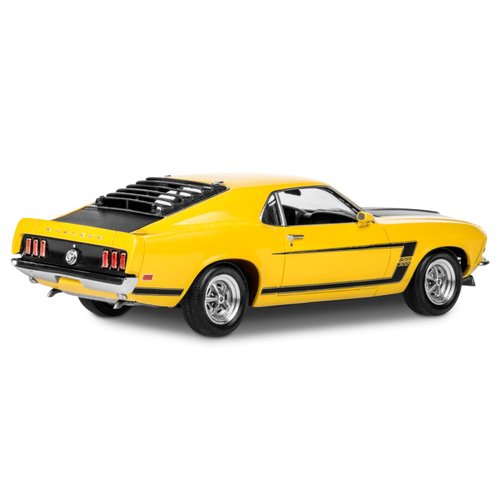 Revell 85-4313 ‘69 Boss 302 Mustang Car Kit 1:25 Scale 109-Piece Skill Level 4 Plastic Model Building Kit , Yellow