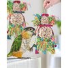 Bissap Conure Toys, 2PCS Bird Parrot Foraging Shredder Hanging Toys Sola Balls Sepak Takraw with Pacifier for Small Parrots Parakeets Conures Cockatiels Love Birds Cage Toy