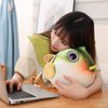 XIYUAN 10‘’Cute Puffer Fish Plush Toy, Simulation Puffer Plush Doll Stuffed Animal Puffer Sea Animal Plush Toy Soft Throw Pillow - Cushion Creative Ocean Fish Doll Plush ToyGift for
