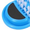 Kissbuty Magic Feet Cleaner Simple Foot Scrubber Feet Shower Spa Easy Feet Cleaning Brush Exfoliating Foot Massager Slipper for Unisex Adults, 1 Pc (Blue)