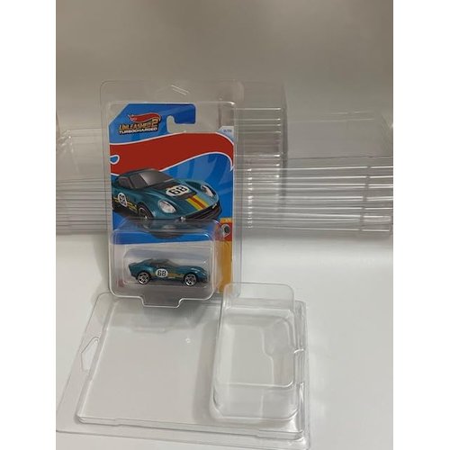NEBURAVE 12 Pack Clear Clamshell HotWheel Blister Pack Mainline Protector Display Case Compatible with HotWheel and Matchbox Diecast Cars