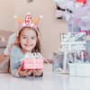 Capiant 5th Birthday Decorations for Women, Birthday Crown Headbands, 5-Year-Old Happy Birthday Decorations Flower Princess Tiara Hair Accessory, Women 5th Birthday Gift Party Decorations Supplies