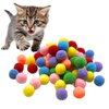 [CiaoPaws] 8 pcs 1.57 inch Pom Pom Balls Cat Toy - Slient and Safe for Cats' Indoor Playing and DIY Crafts (1.57"/4 cm, 8 Balls, Random Color)