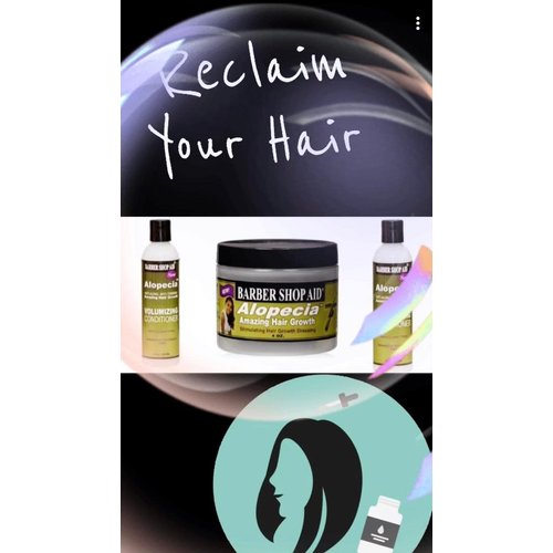 Alopecia Anti-Thinning Hair Growth Volumizing Conditioner (8oz bottle) - Barber Shop Aid