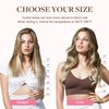 GOO GOO Clip in Hair Extensions Real Human Hair, 16inch 120g 7Pcs, 9/60 Balayage Ash Brown to Platinum Blonde, Remy Human Hair Extensions Clip ins for Women, Natural Human Hair