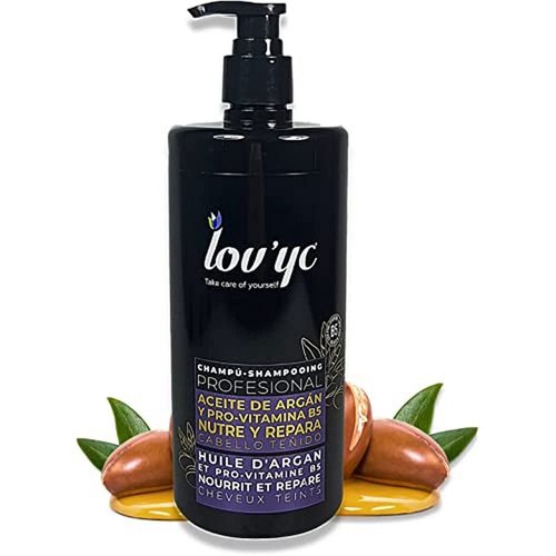 Lov'yc Hair Shampoo Professional With Argan Oil Nourish And Repair Coloured Hair 25.3 Fl Oz