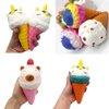 Magik Scented Jumbo Squishies Unicorn Bear Ice Cream Cone Galaxy Toys Cute Slow Rising Squishy Kids Children Adult for Holiday and Stress Relieve (Ice Cream Pink/Yellow/Blue, 7.48 x 4.13 Inch)