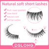 DSLONG 7 Pairs Cat Eye Lashes Natural Look 5-13MM Short False Eyelashes 3D Multi layered Invisible Eyelashes Strip For Small Eyes That Look Like Extensions (N1)