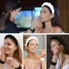 ACO-UINT 6Pcs Spa Headbands and Wrist Washbands Set, Skincare Headbands Makeup Headband Sponge Face Wash Headband, Terry Cloth Headbands Puffy Hair Band for Washing Face