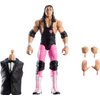 WWE Mattel Elite Collection Action Figure & Accessories, Premium Live Event Bret Hart Set, Wrestlemania with Howard Finkel Build-A-Figure Parts