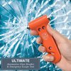 Swiss Safe 5-in-1 Car Safety Hammer, Emergency Escape Tool with Car Window Breaker and Seatbelt Cutter, Orange