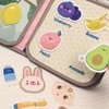 WbwZ Baby Busy Books Bath Toys Pastable Cognitive Touch and Feel Cloth Soft Crinkle Books Early Education Toys, Kids Infant Toddlers Christmas Birthday Gifts for Shower Bathtub Pool