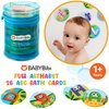 Floating Animals & Alphabet Flash Cards for Bathtub - Preschool Learning Toddler Flash Cards - Educational Bath Toys for 18 Months+ (Set of 26)