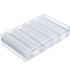 Hicarer 100 Pieces Clear Plastic Coin Capsules Coin Holders for Collectors Coin Protectors Coin Case with Storage Organizer Box for Morgan Silver Dollars Glitter Samples Collection Supplies, 30 mm