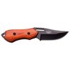 Elk Ridge - Outdoors Fixed Blade Knife - 6-in Overall, 3-in Black Stainless Steel Blade, Brown Wood Handle, 1680D Nylon Sheath - Hunting, Camping, Survival - ER-562WD