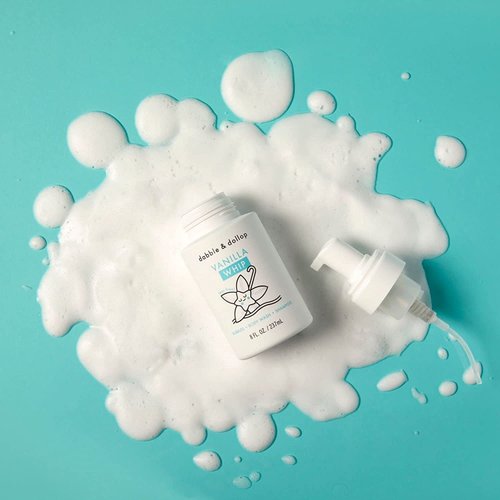 Dabble & Dollop Vanilla Body Wash & Shampoo - 3 in 1 Natural Bubble Bath for Kids, USA-Made, Paraben & Sulfate Free, Vegan, Gluten-Free, Tear-Free (10oz, Pack of 2)